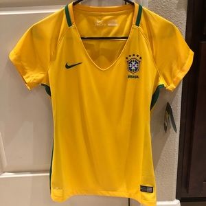 NWT Nike Dri-Fit Brasil CBF Jersey Sz S